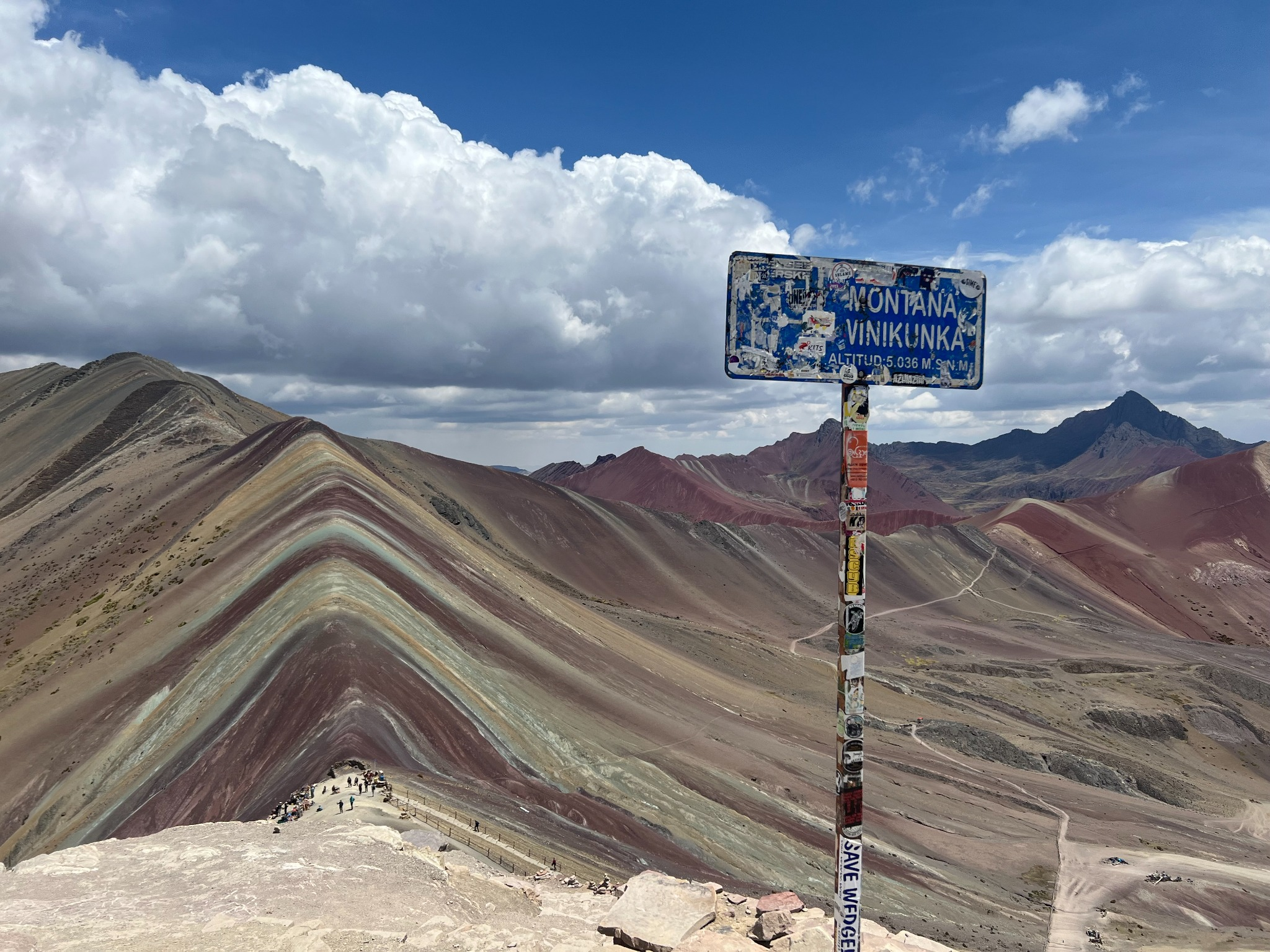 Rainbow Mountain landscape near Cusco, Peru