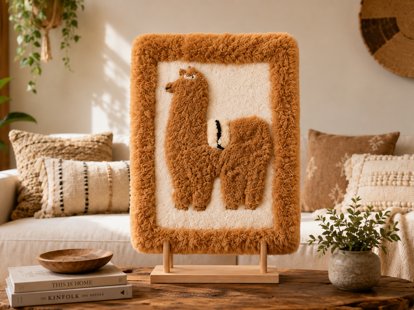 Alpaca Rectangle Fur Wall Decor – Andean Alpaca Edition - Style B4 - Copy