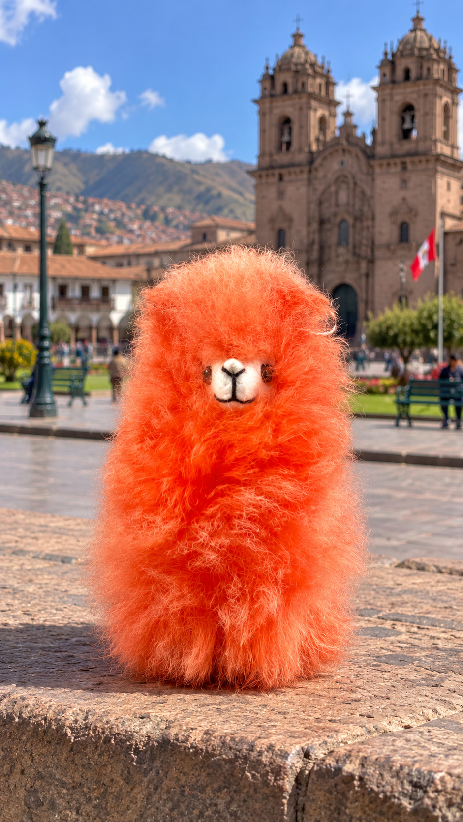 Mini Furry Alpaca Pink