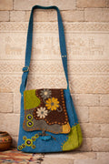 Handmade Peruvian Leather Purse – Andean Garden Edition