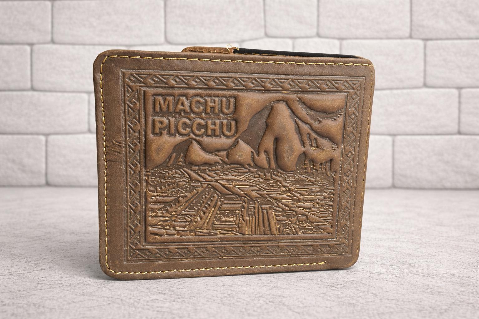 Mens Peruvian Leather Wallet - Andean Traditions