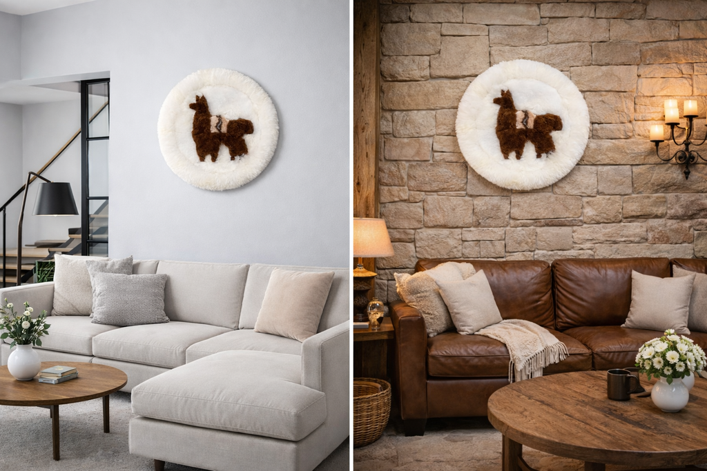 Handmade Alpaca Fur Wall Decor – Andean Alpaca Edition
